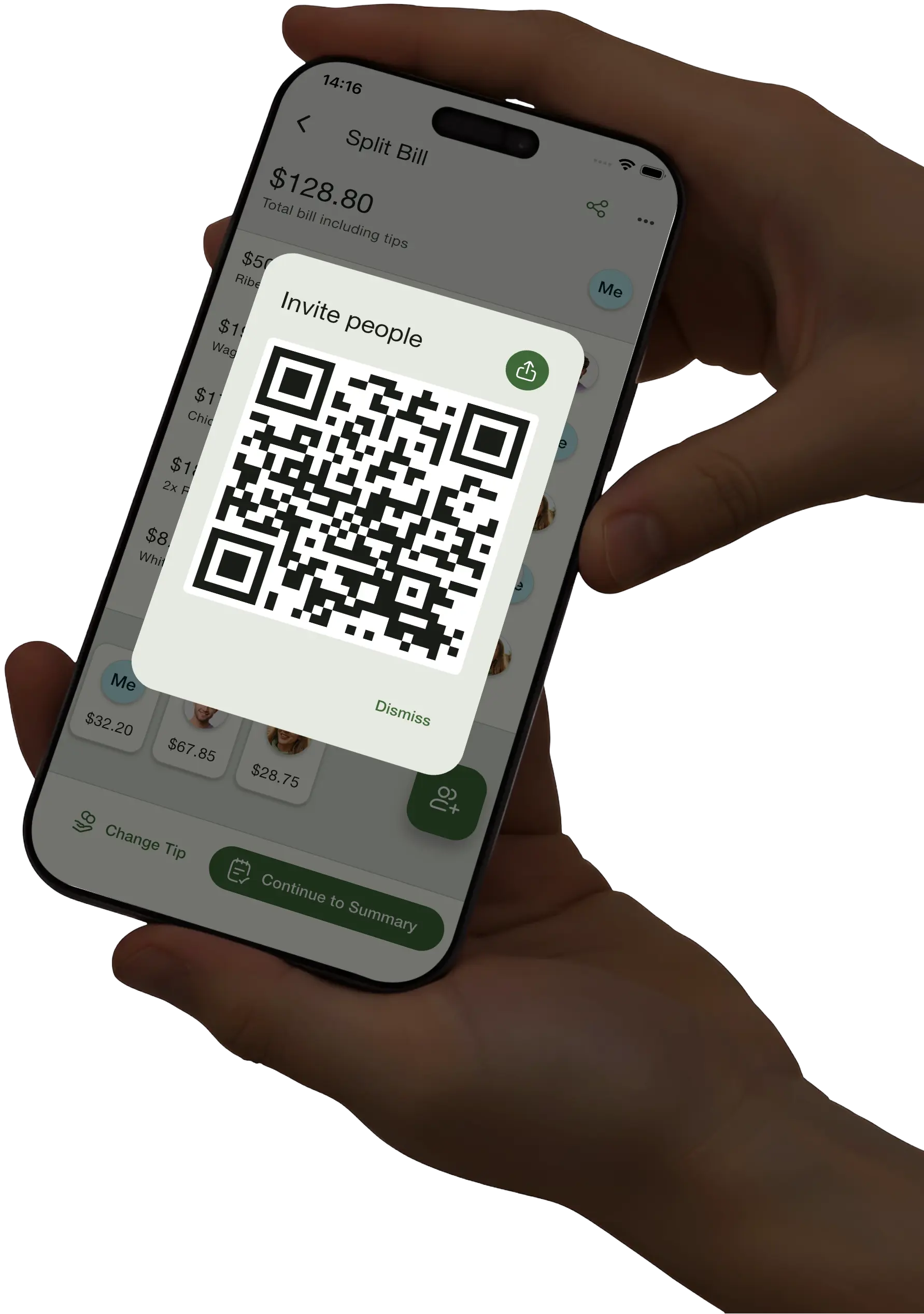 Invite everyone at the table