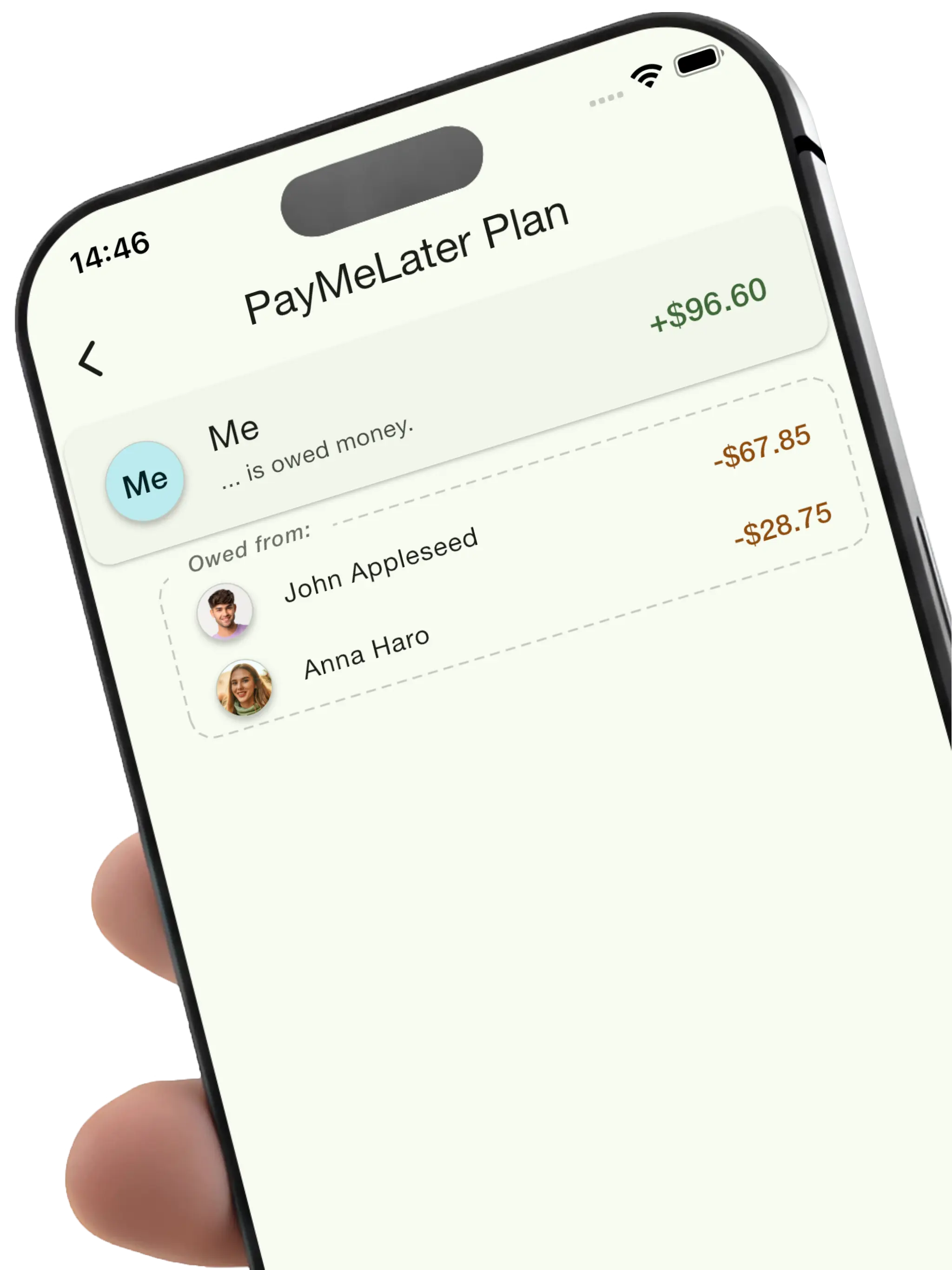 See how much everyone owes the bill payer